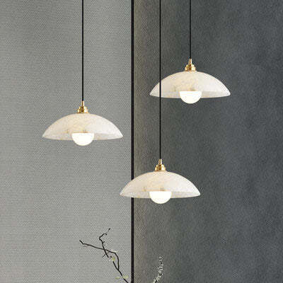 Nordic Spanish Marble Dome Pendant Light — 110V-120V For US/CA
