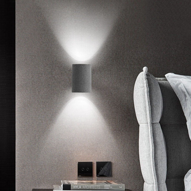 Industrial Cement Cylinder Wall Sconce