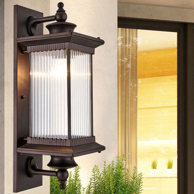 Retro Rectangular Outdoor Wall Sconce