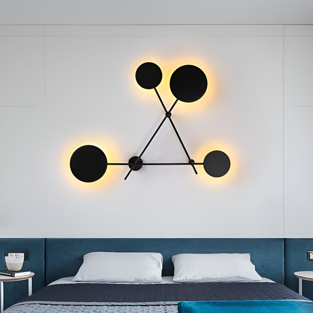 Geometric Round LED Nordic Wall Sconce Lighting Wall Lamp Wall Light Fixture-Lighom