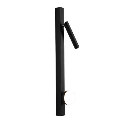 Adjustable Minimalist Creative Electroplated Metal Black Wall Sconces-Lighom