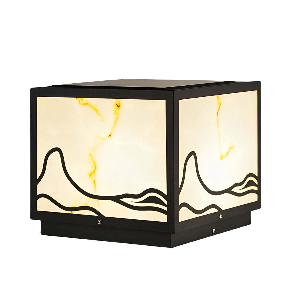 Mountain Scenery Smart Solar Post Cap Light