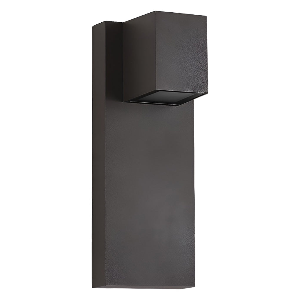 Square Waterproof LED Up and Down Lights Modern Outdoor Wall Lamp Wall Sconce Lighting-Lighom