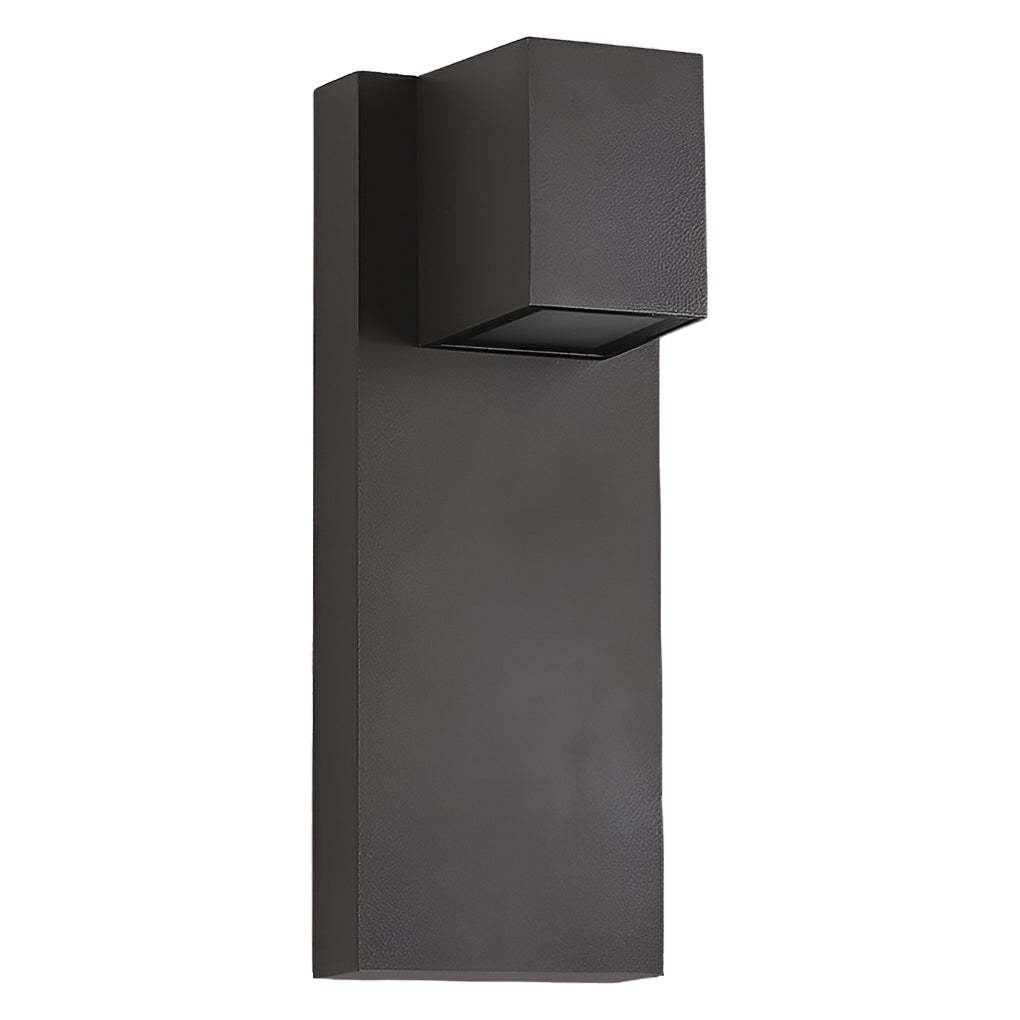 Square Waterproof LED Up and Down Lights Modern Outdoor Wall Lamp Wall Sconce Lighting-Lighom