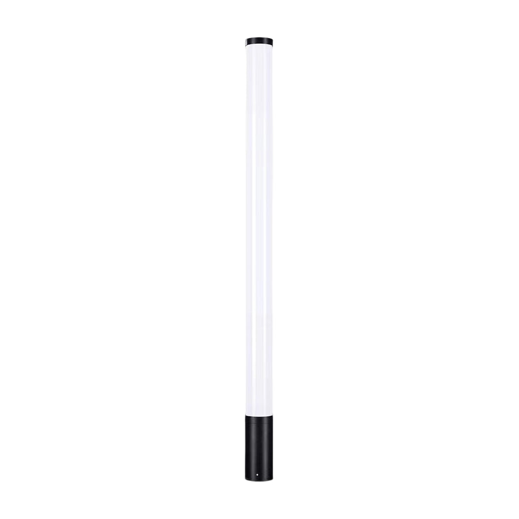 Cylindrical Acrylic Waterproof LED Black Modern Outdoor Lawn Lights-Lighom