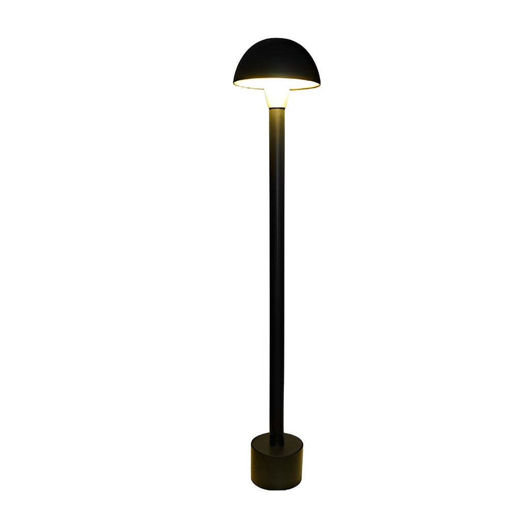 Creative Mushroom Shape Outdoor Waterproof LED Black Modern Lawn Lamp-Lighom