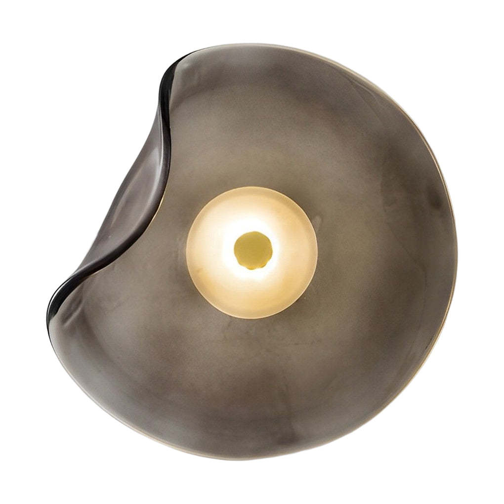 Irregular Round Glass Postmodern Wall Sconce