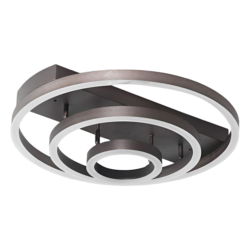 Adjustable Multiple Circular LED Modern Flush Mount Light