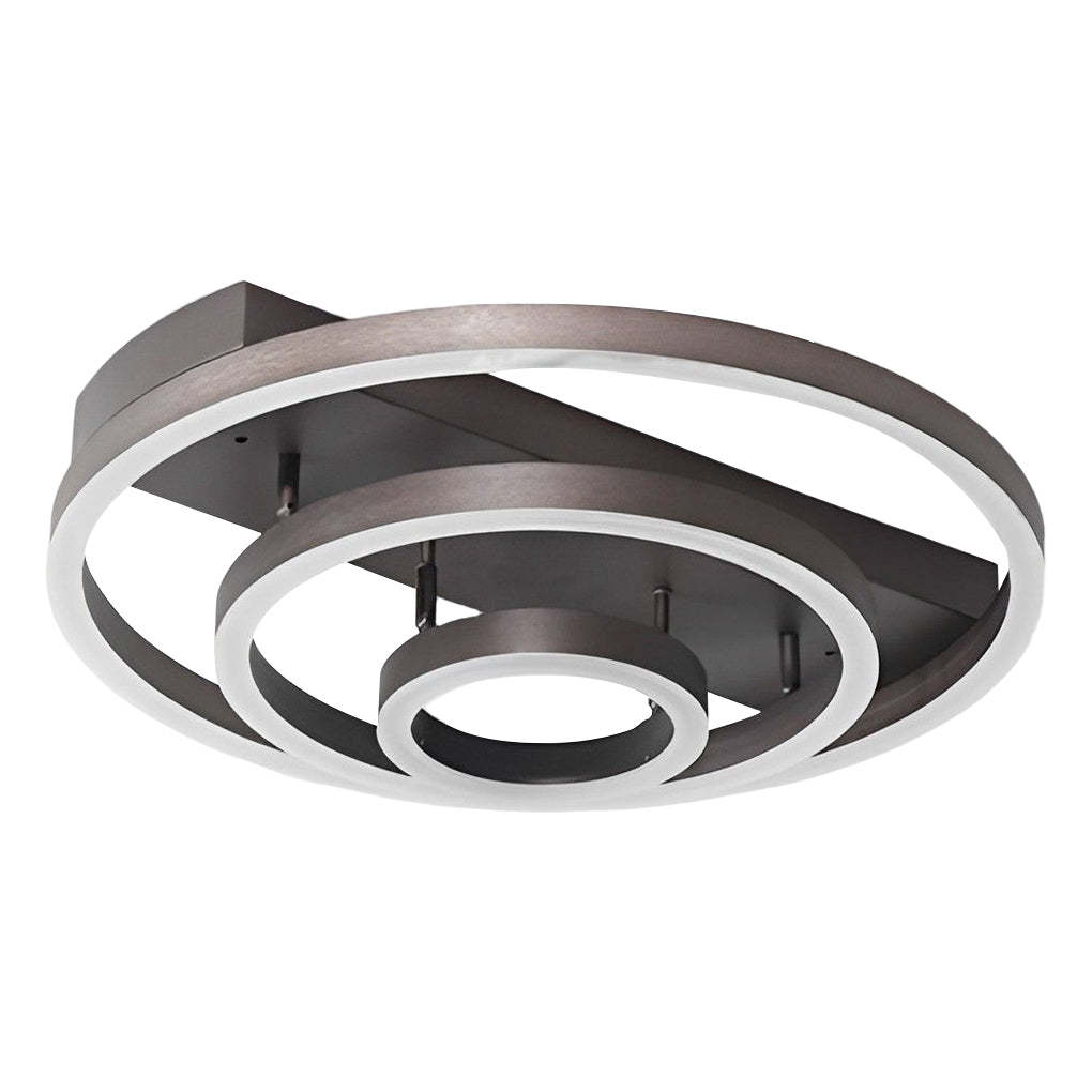 Adjustable Multiple Circular LED Modern Flush Mount Light