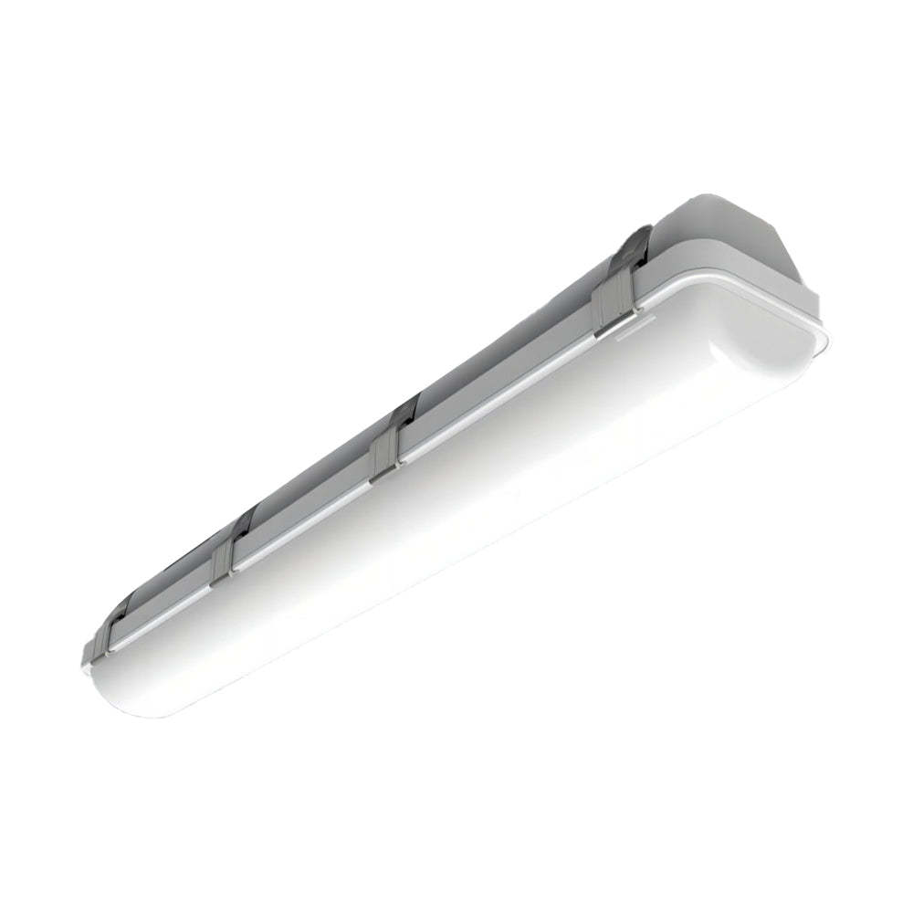 White Linear Vapor Tight LED Flush Mount Light