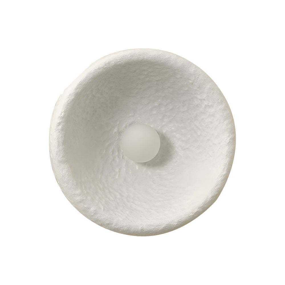 Japanese White Round Wall Sconce