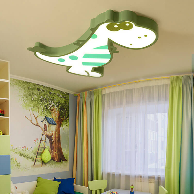 Cartoon Dinosaur LED Flush Mount Light