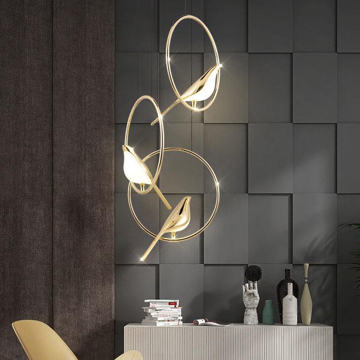 Nordic Bird Acrylic LED Chandelier