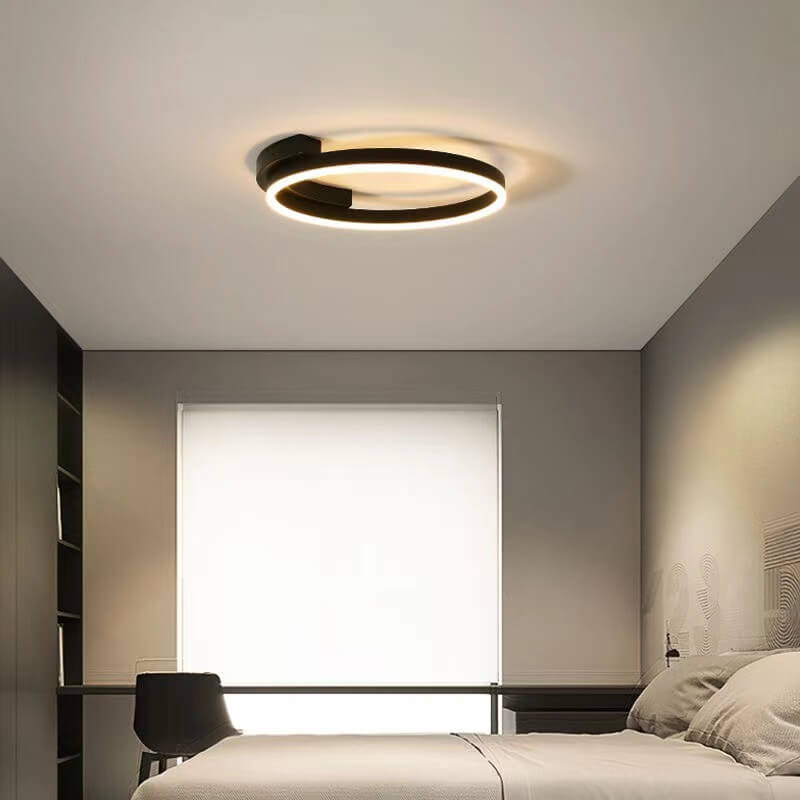 Minimalist Round LED Flush Mount Light