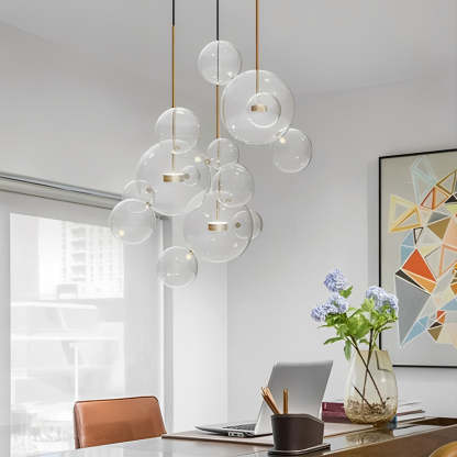 Globe Bubble Glass Pendant Light Modern Pendant Lighting-Lighom