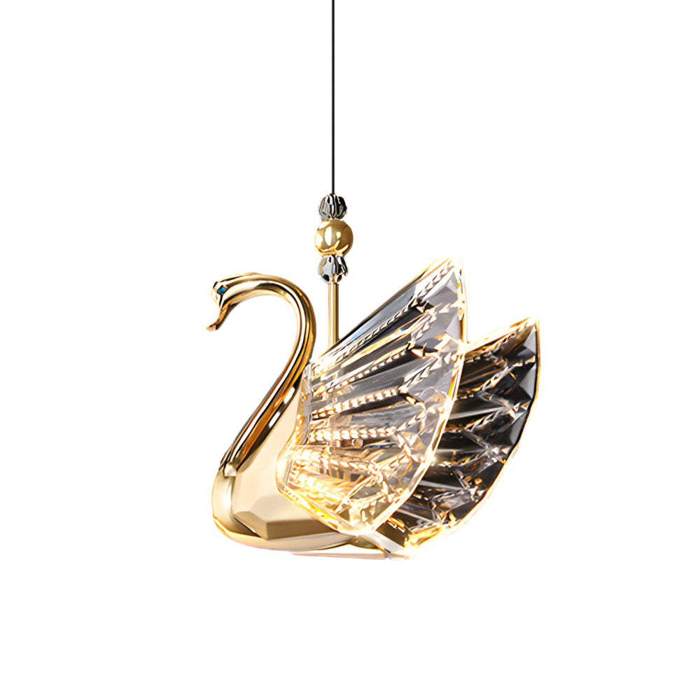 Zinc Acrylic Swan LED Minimalist Pendant Light