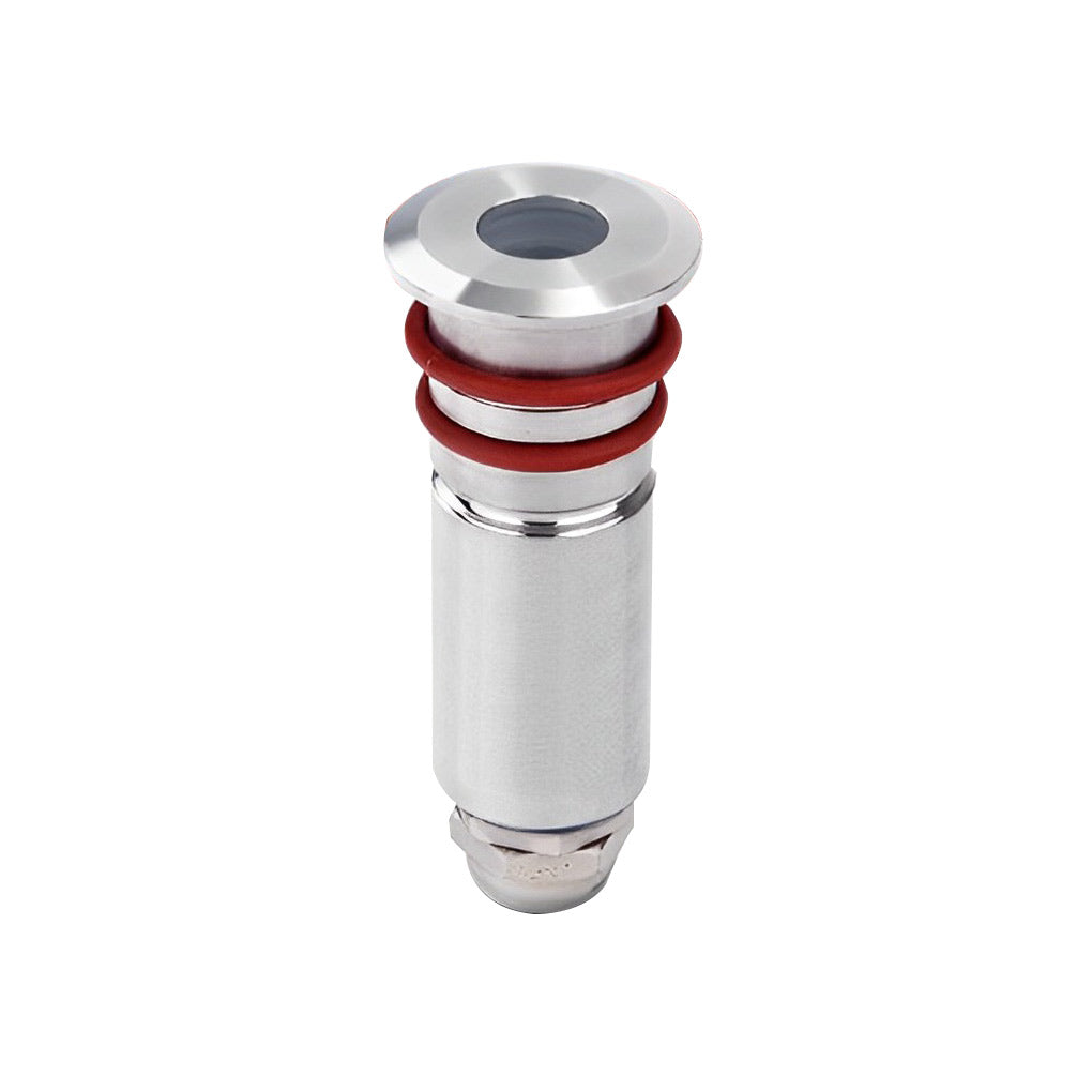 10pcs Silver Polished LED in-Ground Step Lights DC12V Stainless Steel Modern Park Square Lighting-Lighom