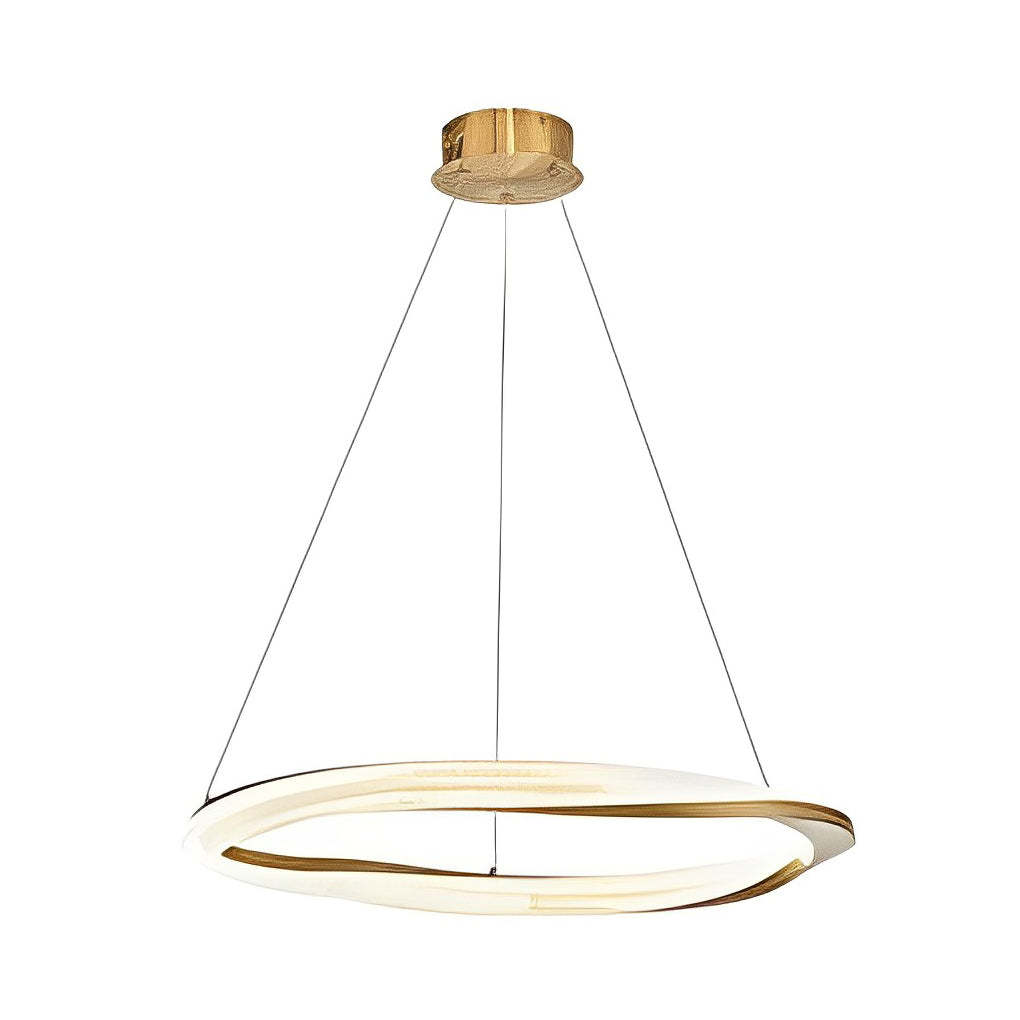 Ring Dimmable LED Oval Nordic Chandelier