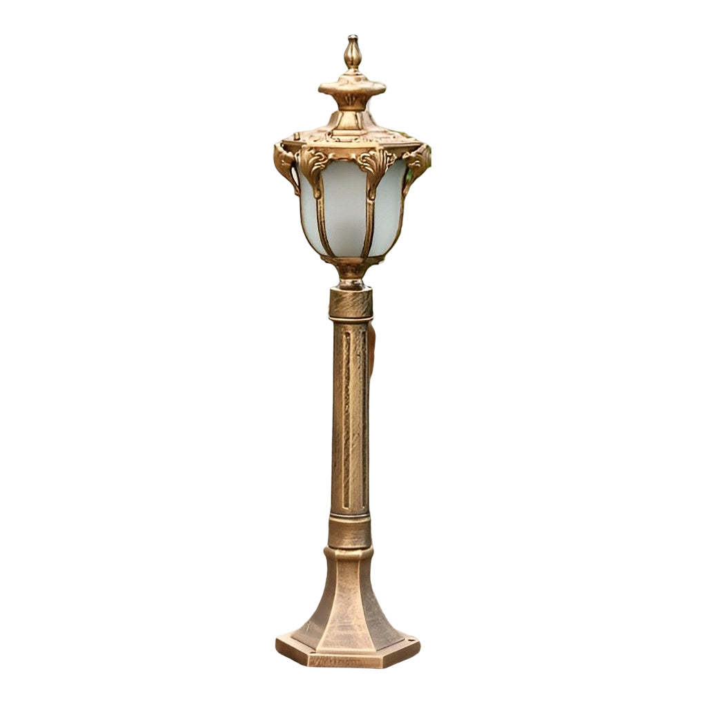 Traditional European-Style LED Outdoor Pathway Lamp Post - Durable & Waterproof-Lighom