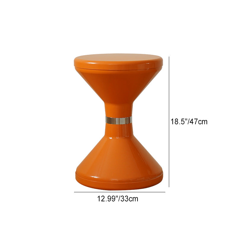 Scandinavian Hourglass Portable End Table — Green
