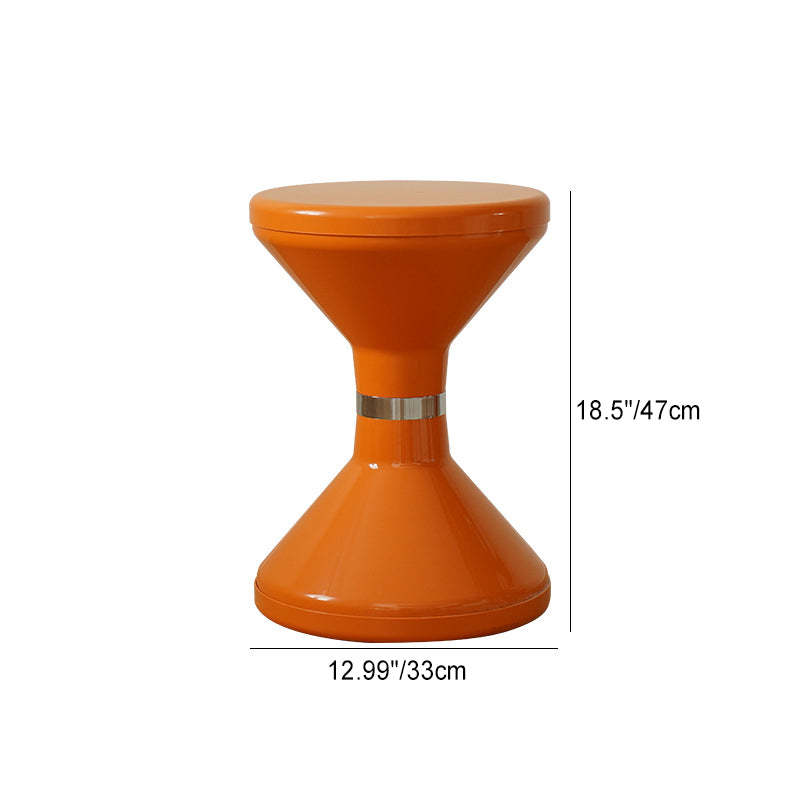 Scandinavian Hourglass Portable End Table — Green