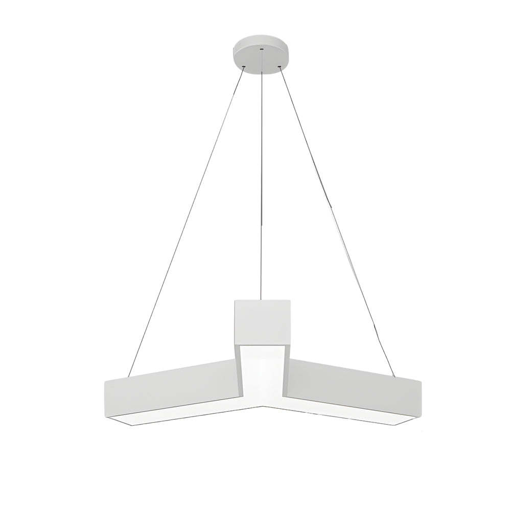 Modern Seamless Y-Shaped Linear LED 4-Piece Office Pendant