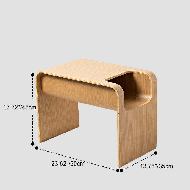 Minimalist Square Wood Coffee Table