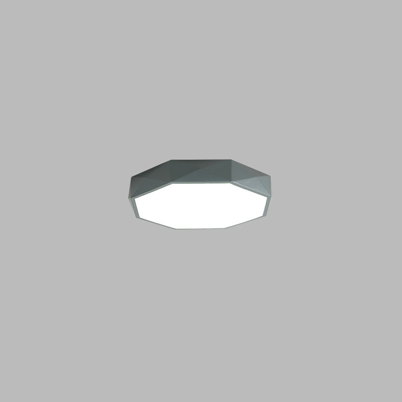 Nordic Macaron Diamond Iron Acrylic LED Flush Light