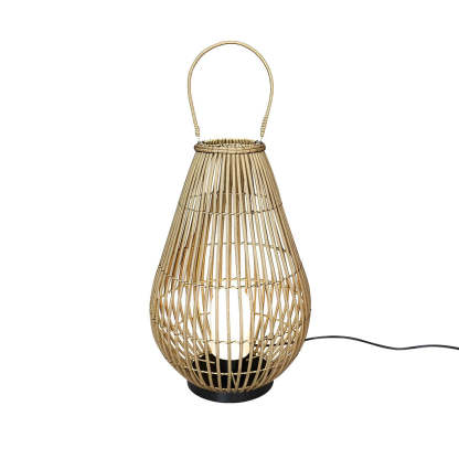 Portable Waterproof Handmade Rattan Iron Modern Outdoor Light Lanterns-Lighom