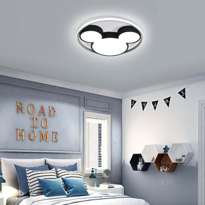 Cartoon Mouse LED Flush Mount Light