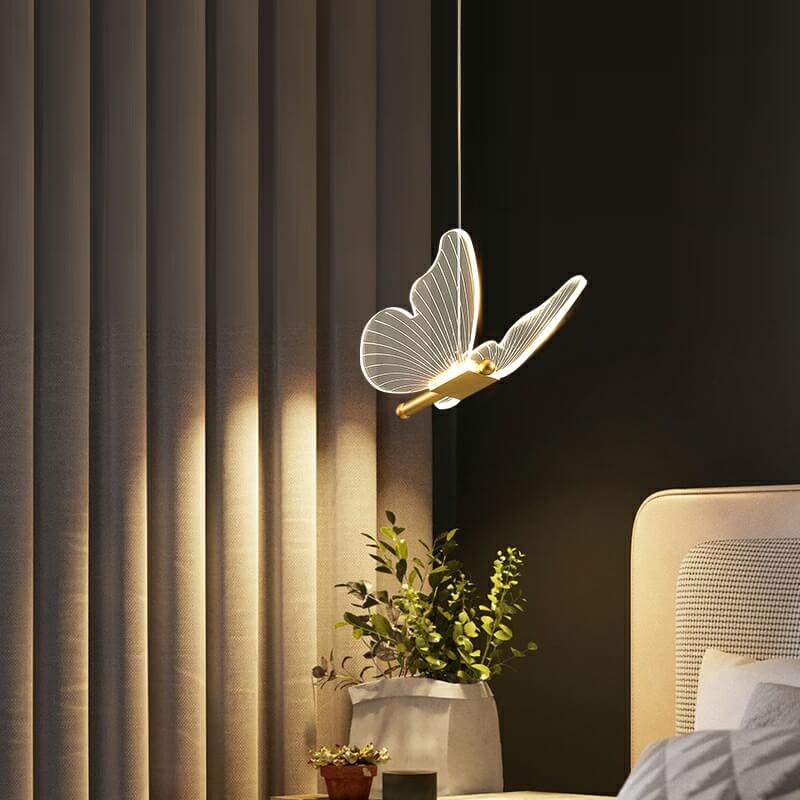 Butterfly acrylic pendant lighting for living room — 1-Light / 220V-240V (UK/AU)