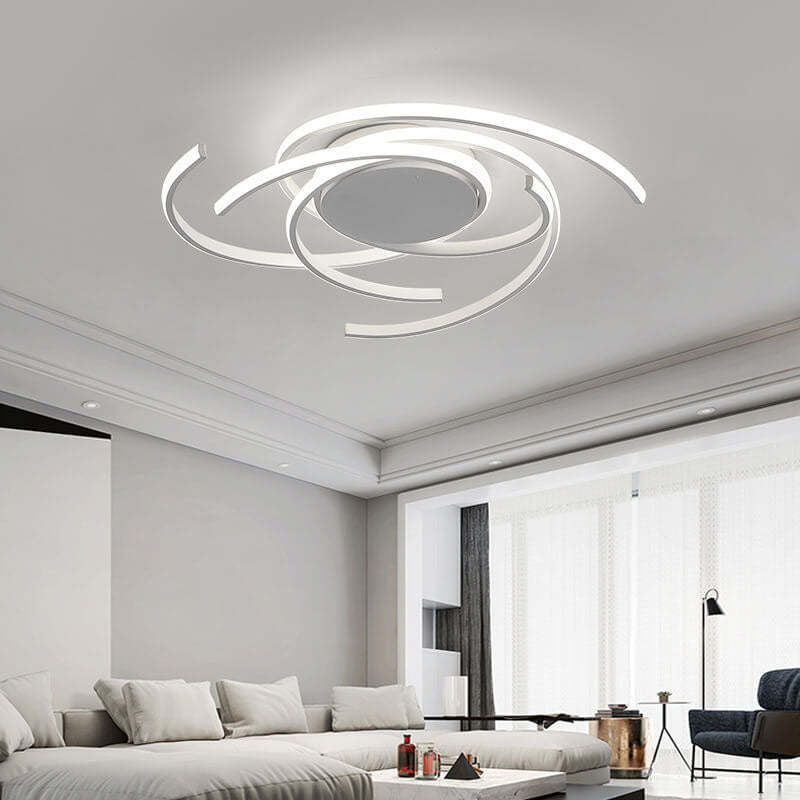 Minimalist Circle Strip Aluminum Ceiling Light
