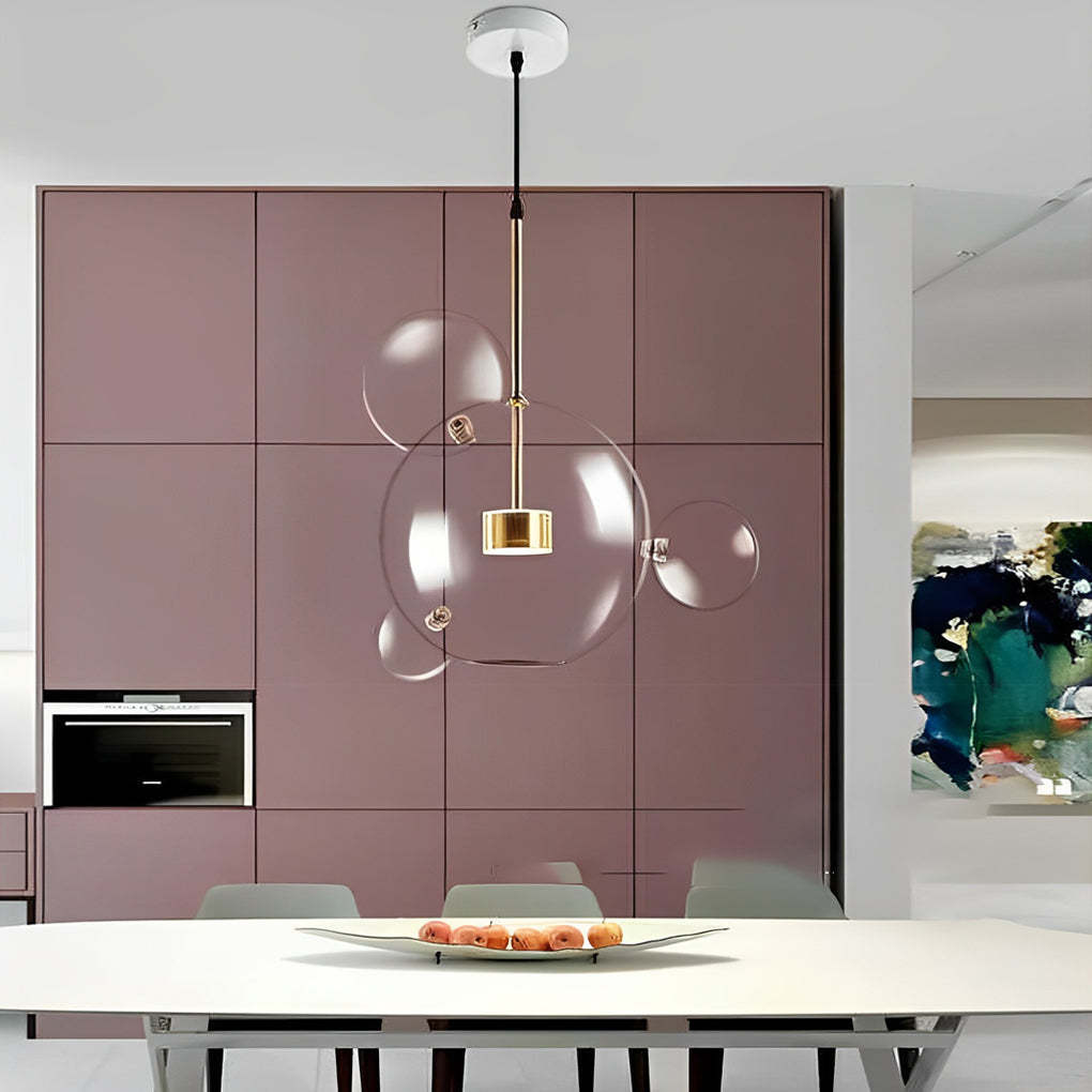 Globe Bubble Glass Pendant Light Modern Pendant Lighting-Lighom