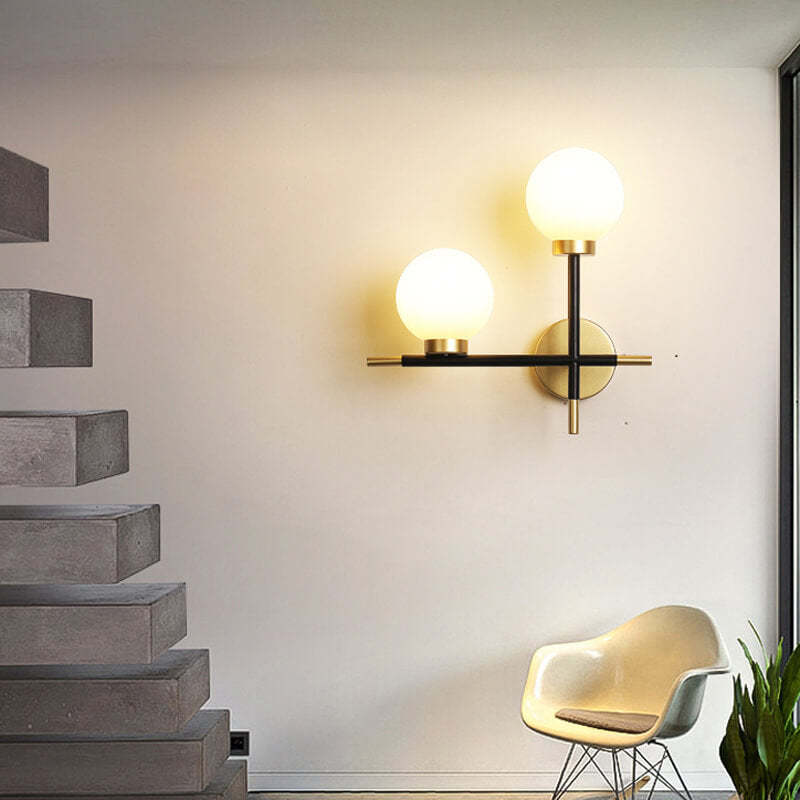 Nordic Minimalist Magic Bean Glass Sconce — 1 / Right / 220V-240V For UK/AU