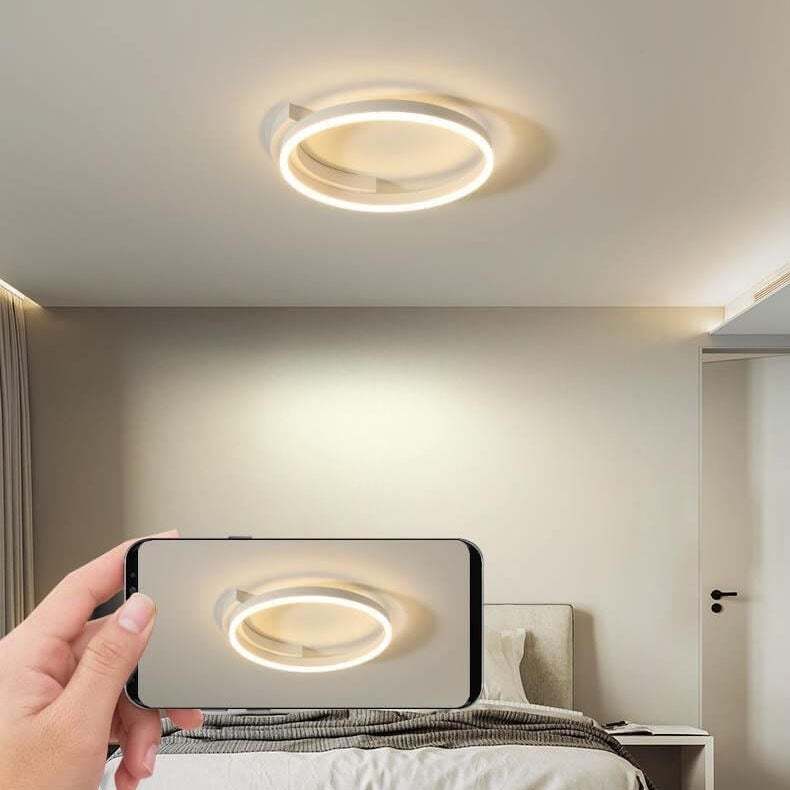 Minimalist Round LED Flush Mount Light