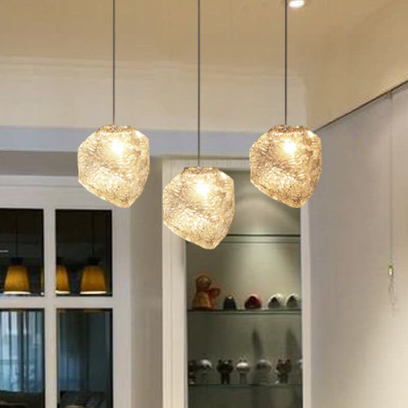 Nordic Ice Cube Glass Pendant Light