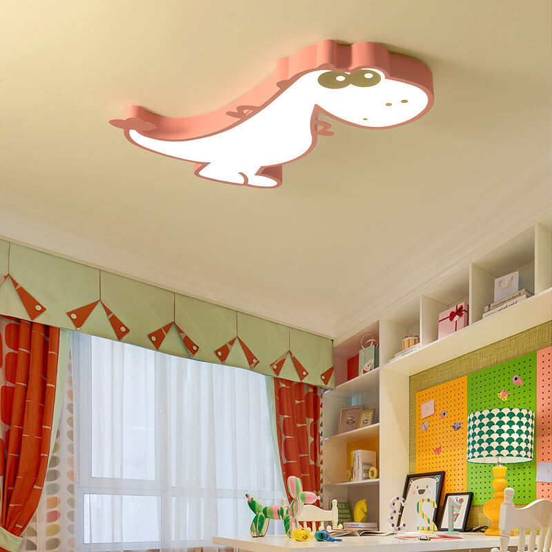 Cartoon Dinosaur LED Flush Mount Light