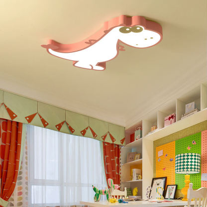 Cartoon Dinosaur LED Flush Mount Light