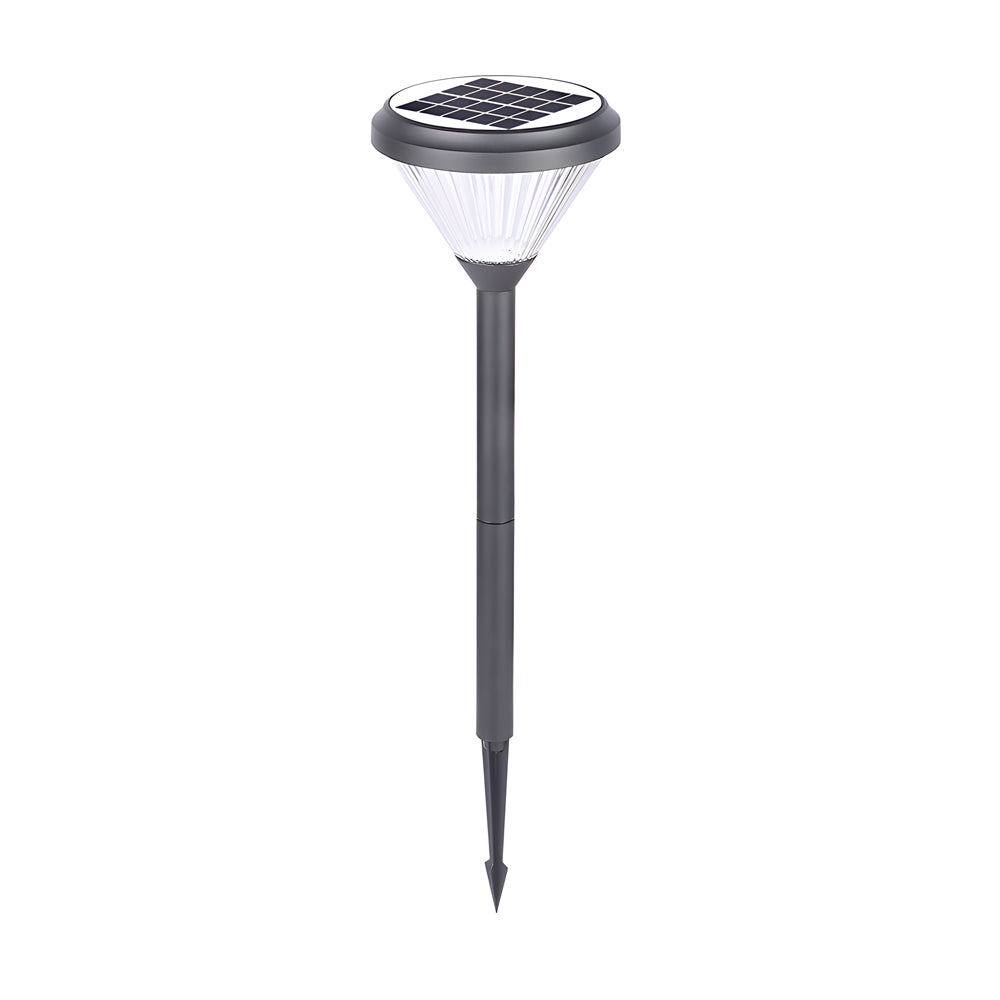 27.6-inch H Black Garden Solar Pathway Lights-Lighom