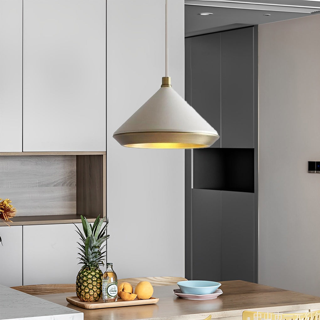 Modern dome conical black pendant lighting, Lighom — Matte Black