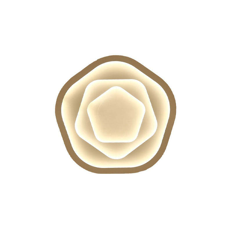 Modern Romantic Rose LED Flush Mount Light