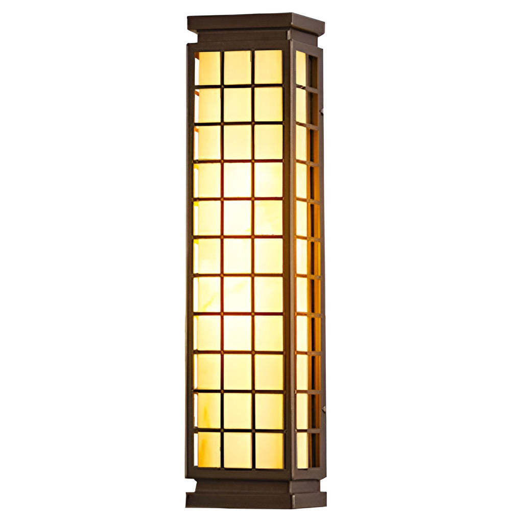 Classic Rectangular T5 Waterproof Vintage Outdoor Wall Lights Fixture-Lighom