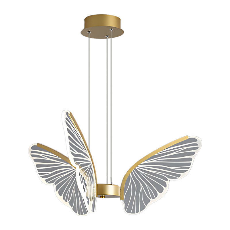 Butterflies LED Dimmable with Remote Control Modern Chandelier Hanging Lamp-Lighom