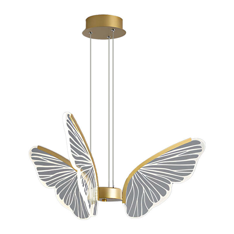 Butterflies LED Dimmable with Remote Control Modern Chandelier Hanging Lamp-Lighom