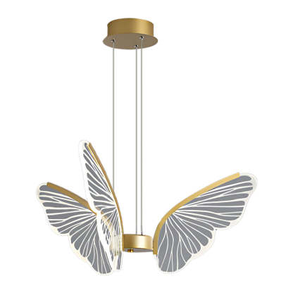 Butterflies LED Dimmable with Remote Control Modern Chandelier Hanging Lamp-Lighom