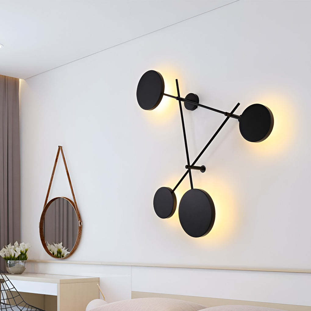 Geometric Round LED Nordic Wall Sconce Lighting Wall Lamp Wall Light Fixture-Lighom