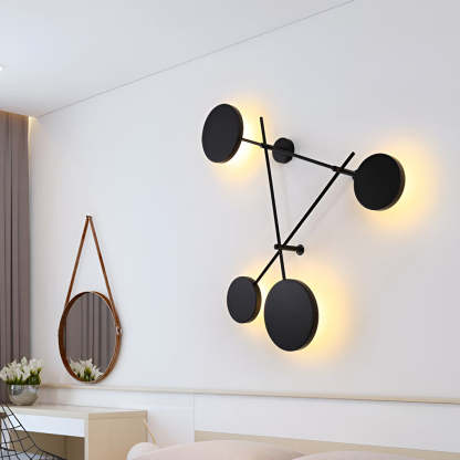 Geometric Round LED Nordic Wall Sconce Lighting Wall Lamp Wall Light Fixture-Lighom