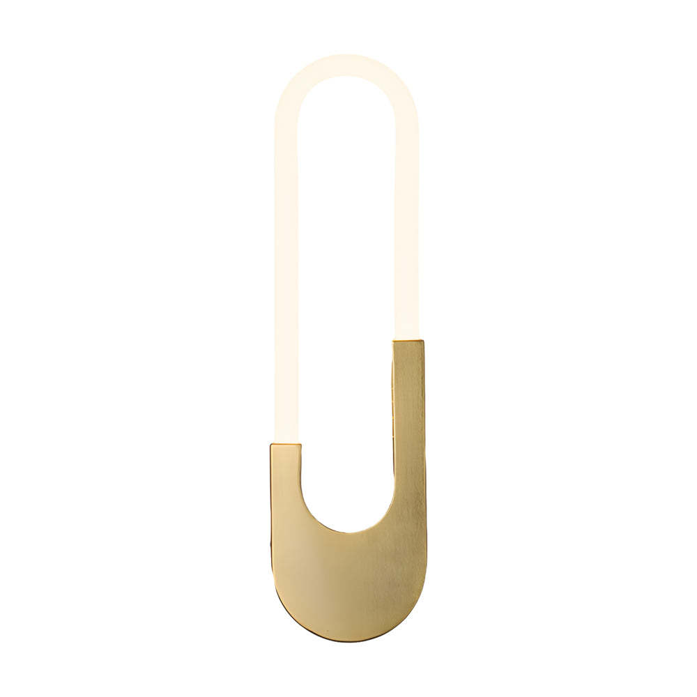 Modern Oval LED Wall Sconce Gold Black