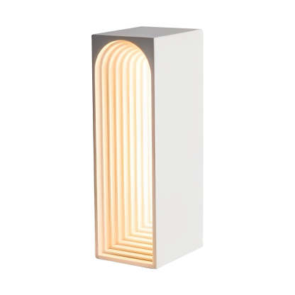 Nordic USB Concrete LED Rectangle Table Lamp-Lighom