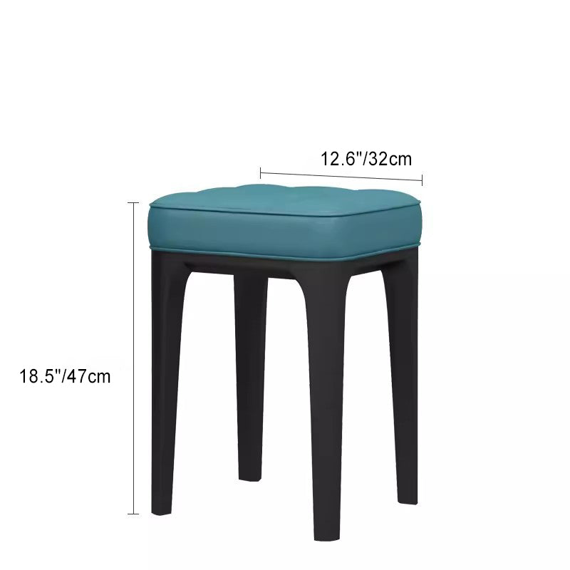 Modern PU Leather Stackable Vanity Stool